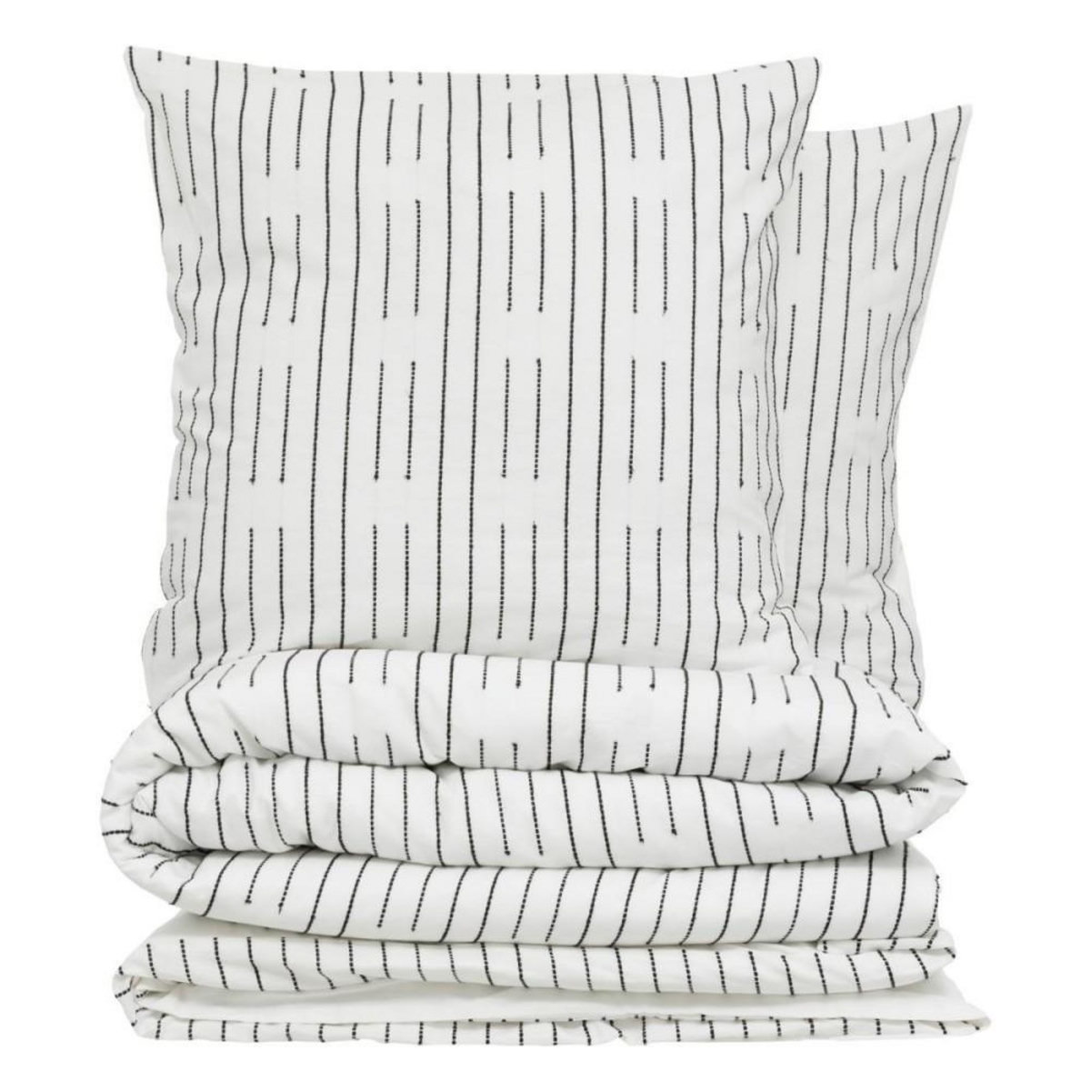 ATMOSPHERA Housse de couette 260x240 + 2 taies coton KAIN