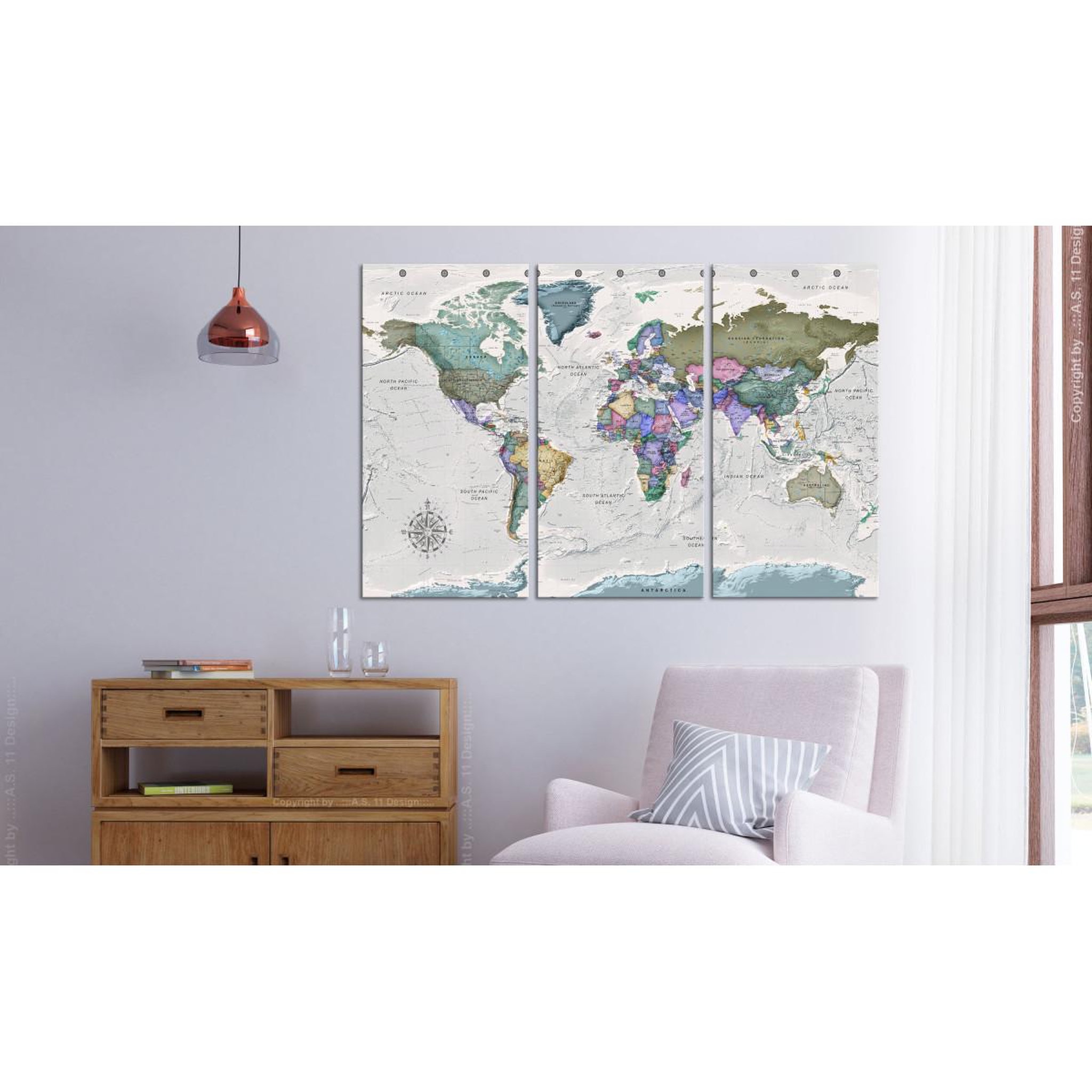 Voir la diapositive 2 : Paris Prix Tableau Imprimé 3 Panneaux  World Destinations