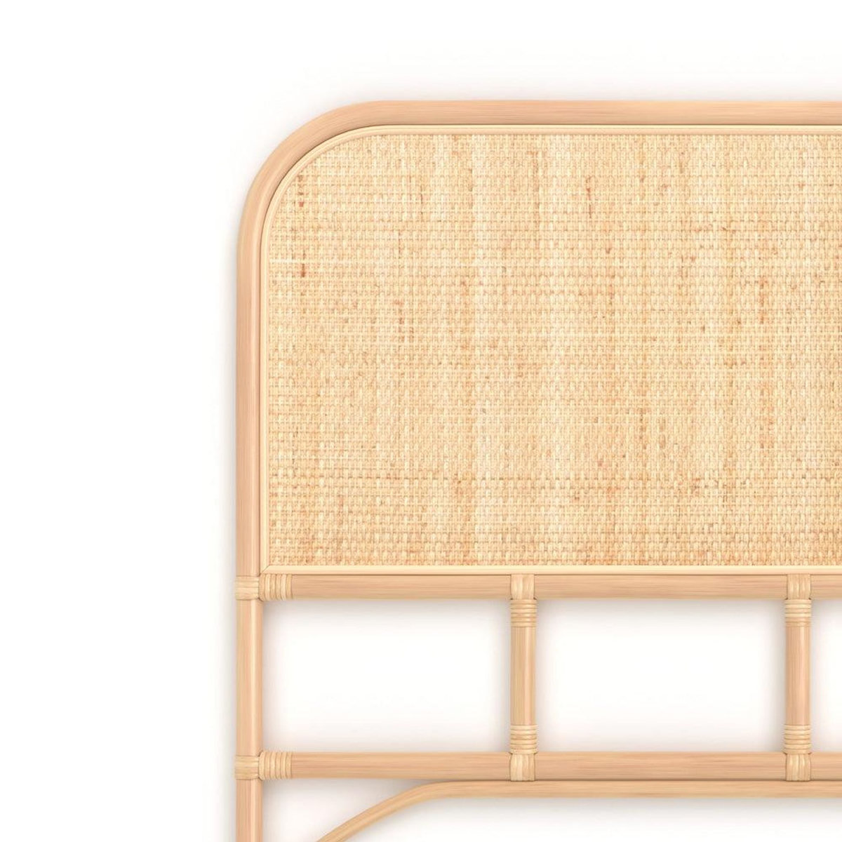 Rendez vous déco Tête de lit 90 cm en rotin naturel-Grace
