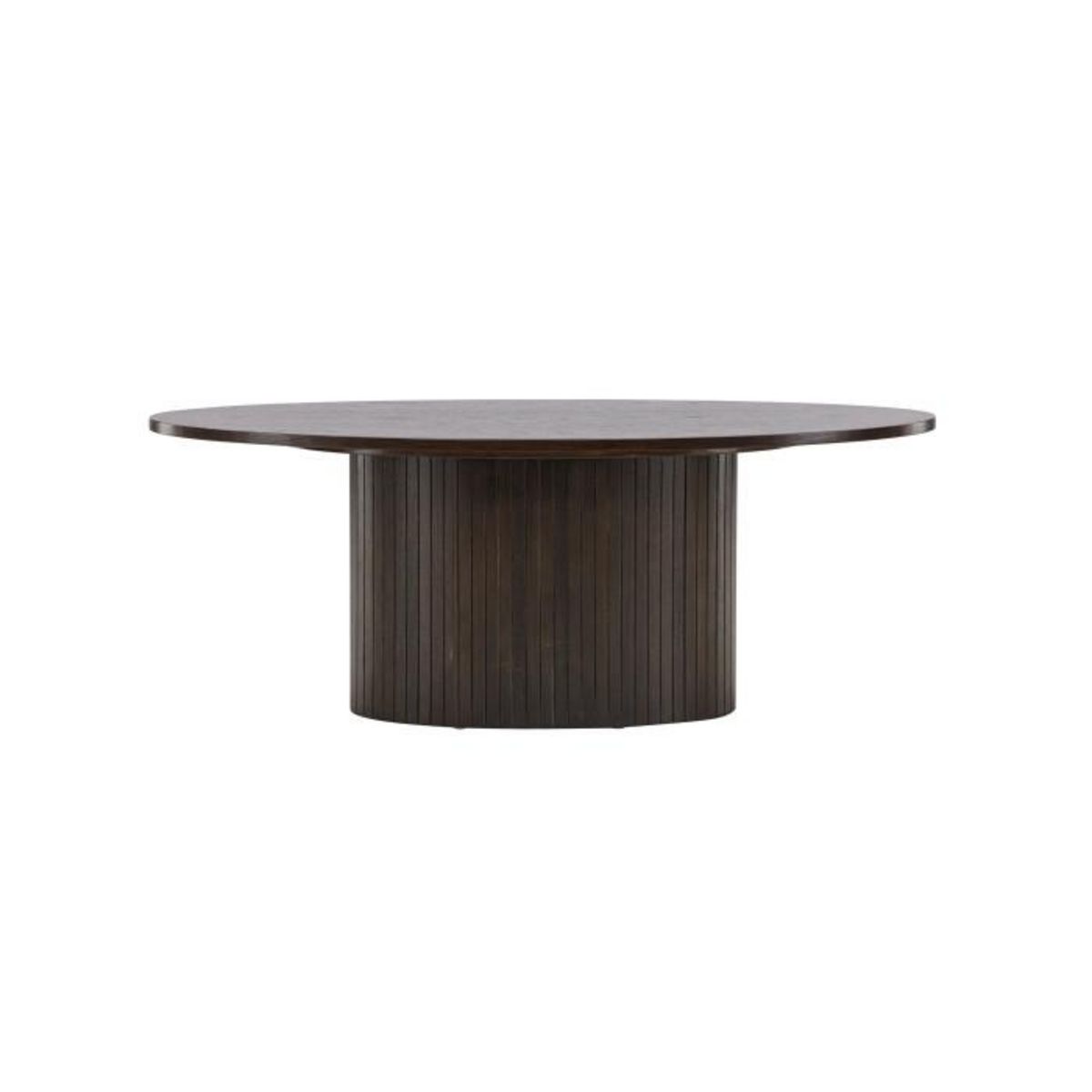Paris Prix Table Basse Design Nervuré  Bianca  120cm Marron