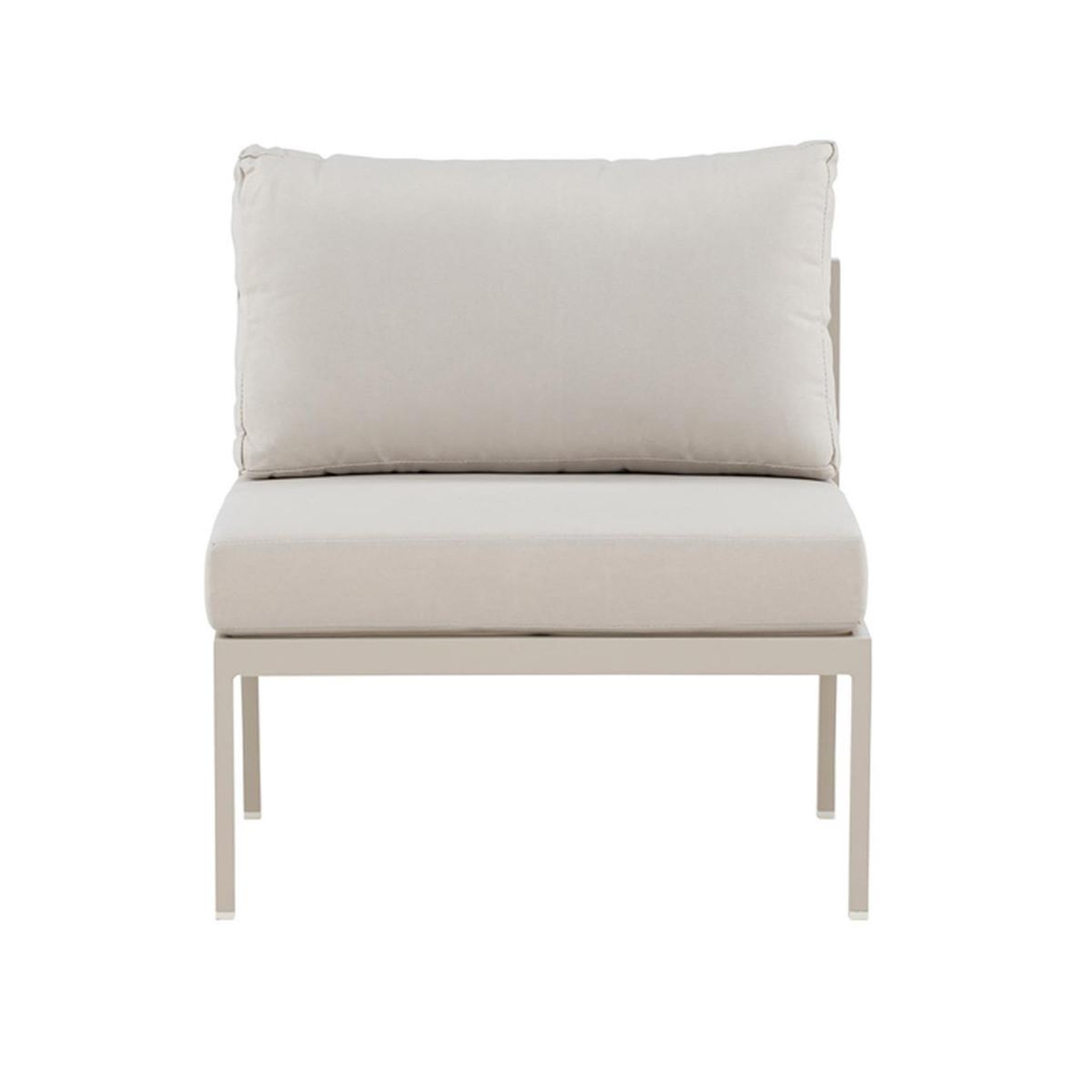Voir la diapositive 2 : Paris Prix Module canapé de jardin  copacabana  74cm beige clair