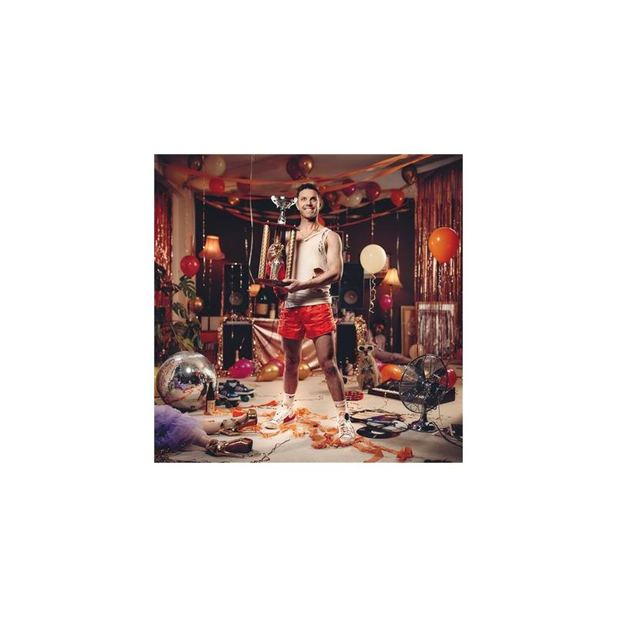 Vinyle lp jake shears – last man dancing, 1 disque, vinyle orange marbré, dance, label mute
