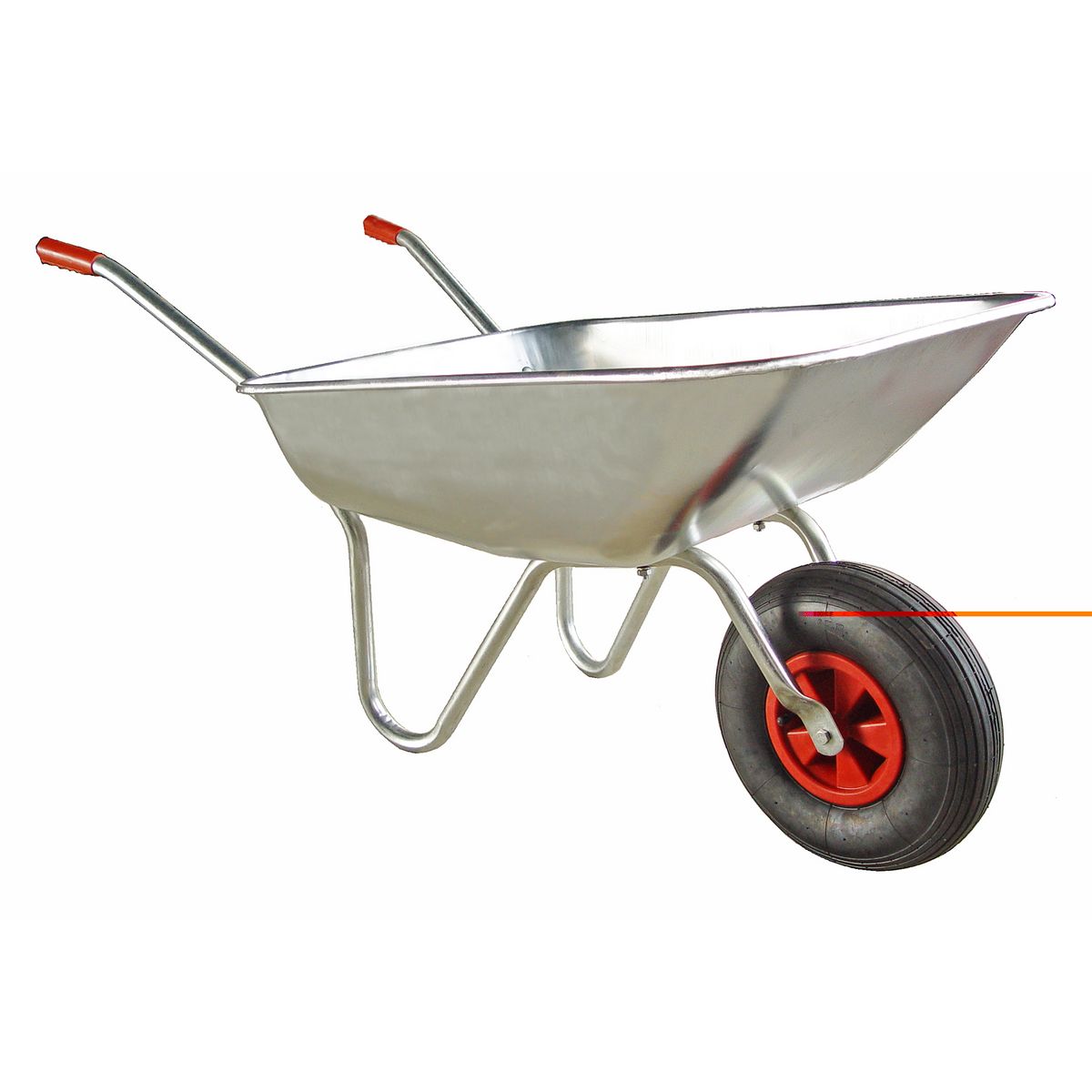 Brouette galvanisée - 85L - Gris