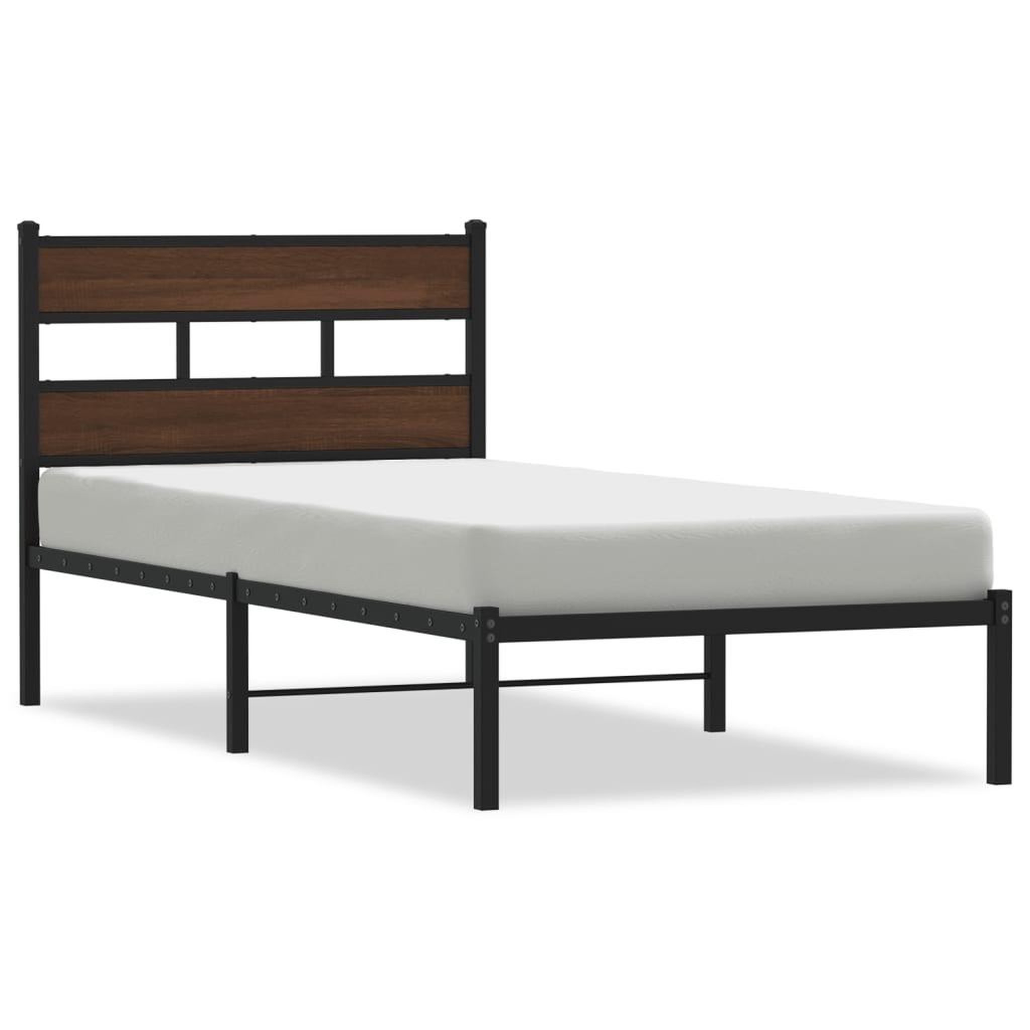 Voir la diapositive 2 : VIDAXL Cadre de lit sans matelas avec tete de lit 90x190 cm