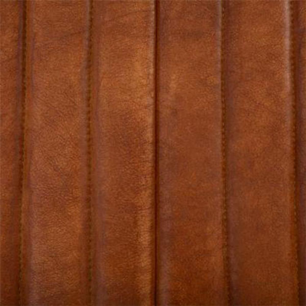 ATMOSPHERA Lot de 2 Fauteuils en Cuir  Kavi  77cm Cognac