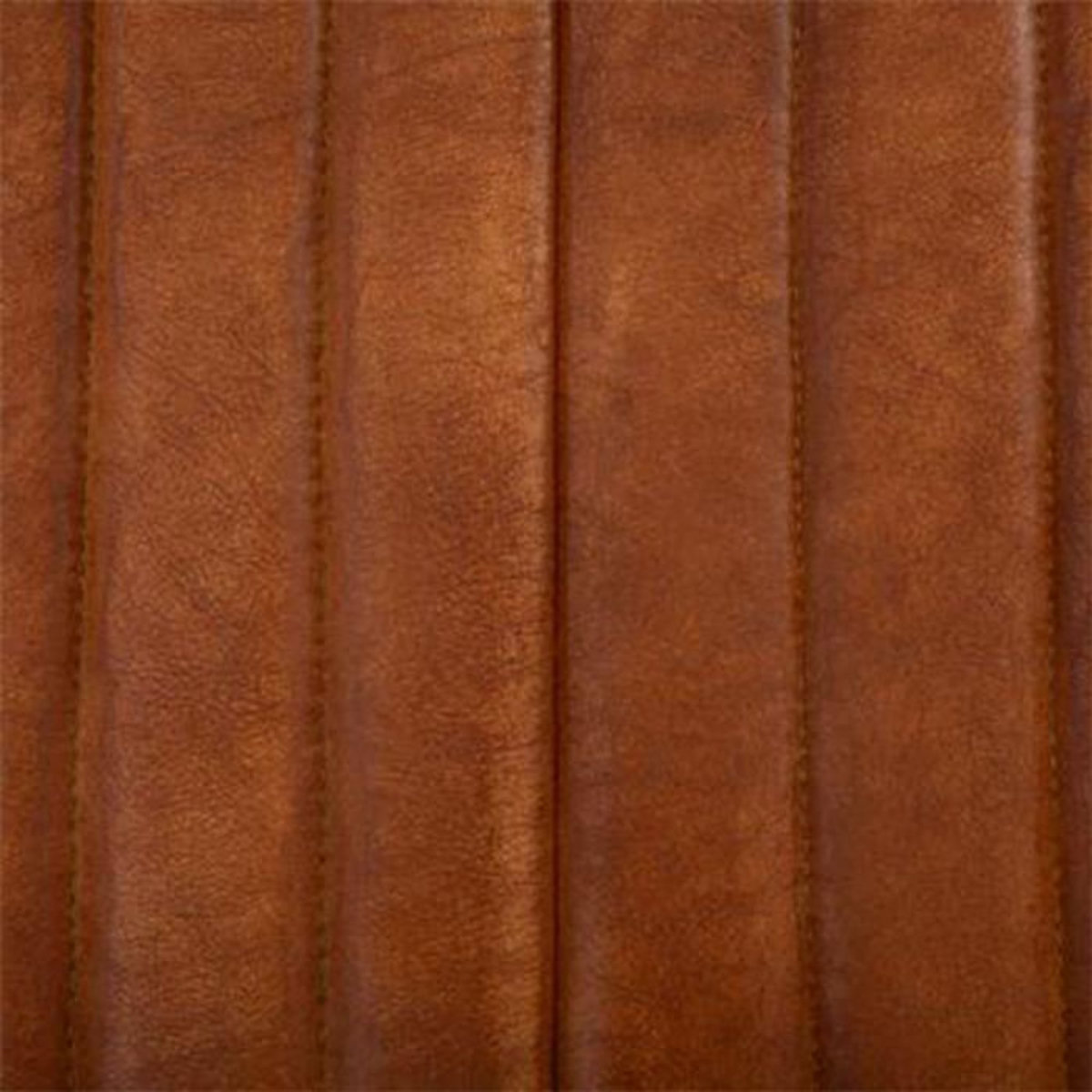 ATMOSPHERA Lot de 2 Fauteuils en Cuir  Kavi  77cm Cognac