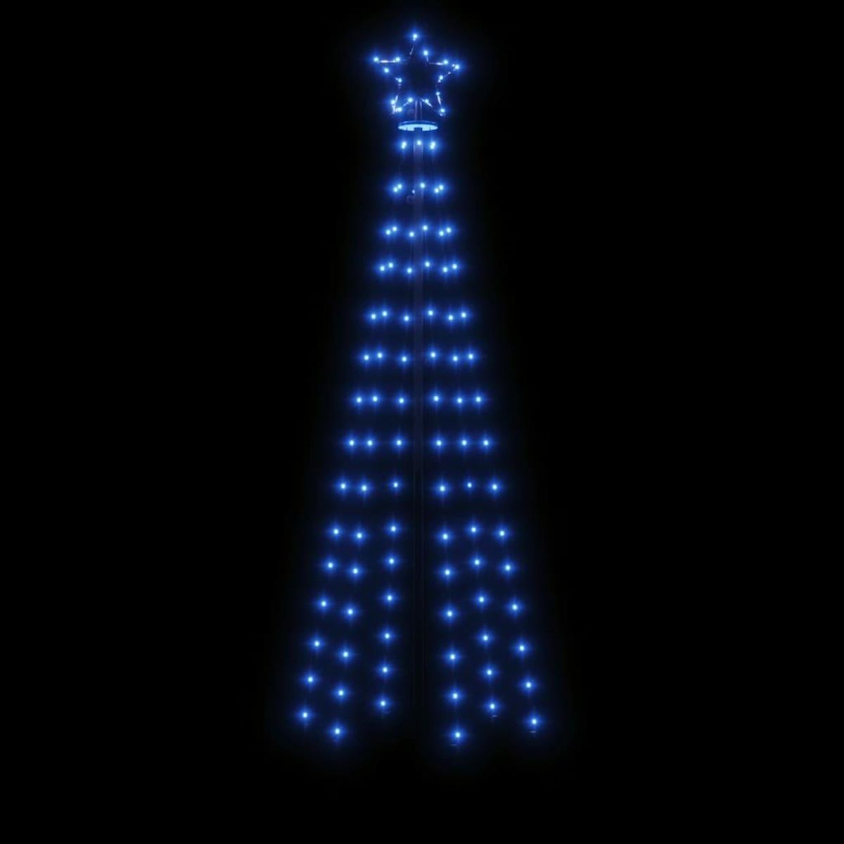 VIDAXL Arbre de Noël cone 108 LED Bleues 70x180 cm