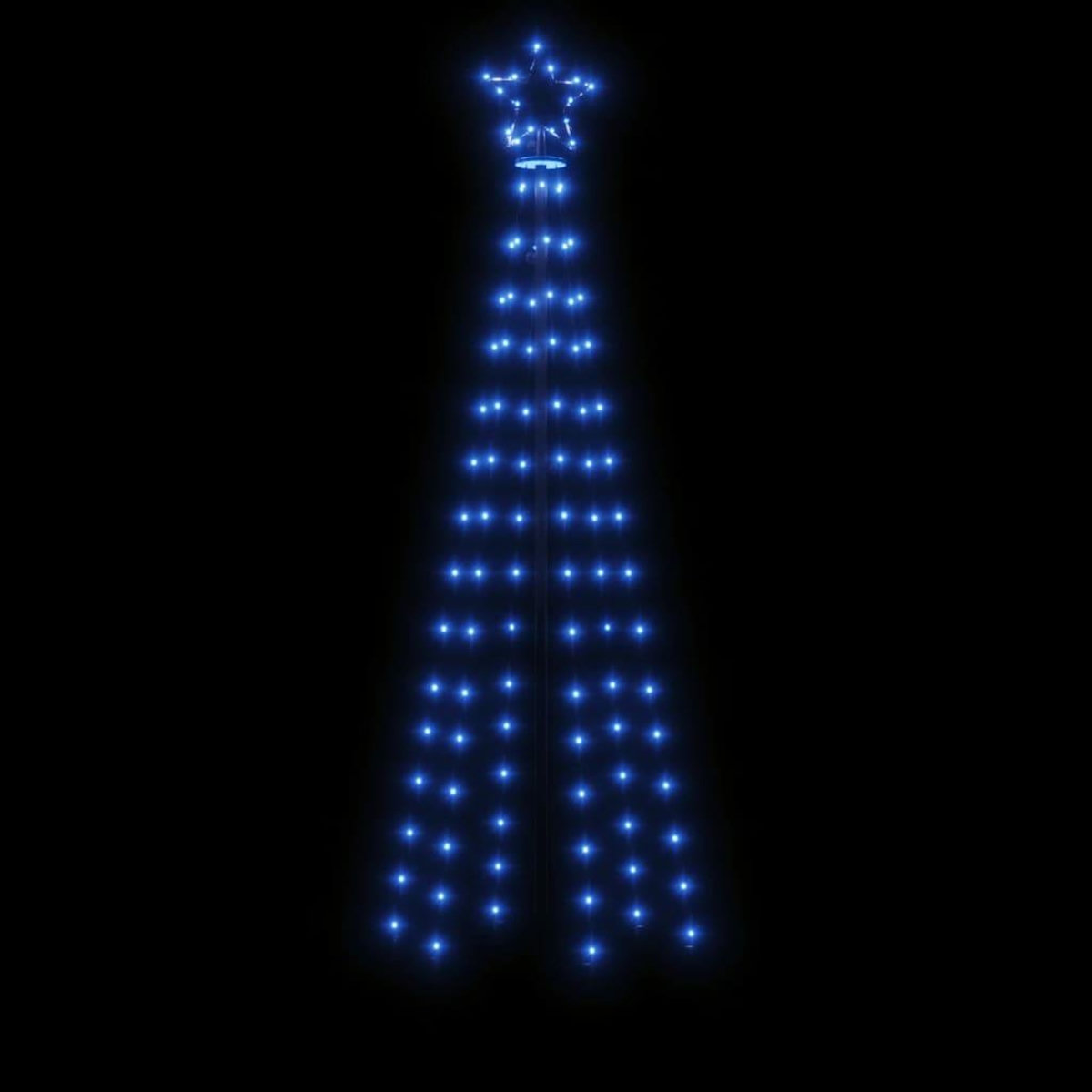 VIDAXL Arbre de Noël cone 108 LED Bleues 70x180 cm