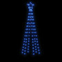 Voir la diapositive 4 : VIDAXL Arbre de Noël cone 108 LED Bleues 70x180 cm