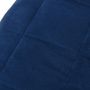 Voir la diapositive 4 : VIDAXL Couverture lestée Bleu 235x290 cm 15 kg Tissu