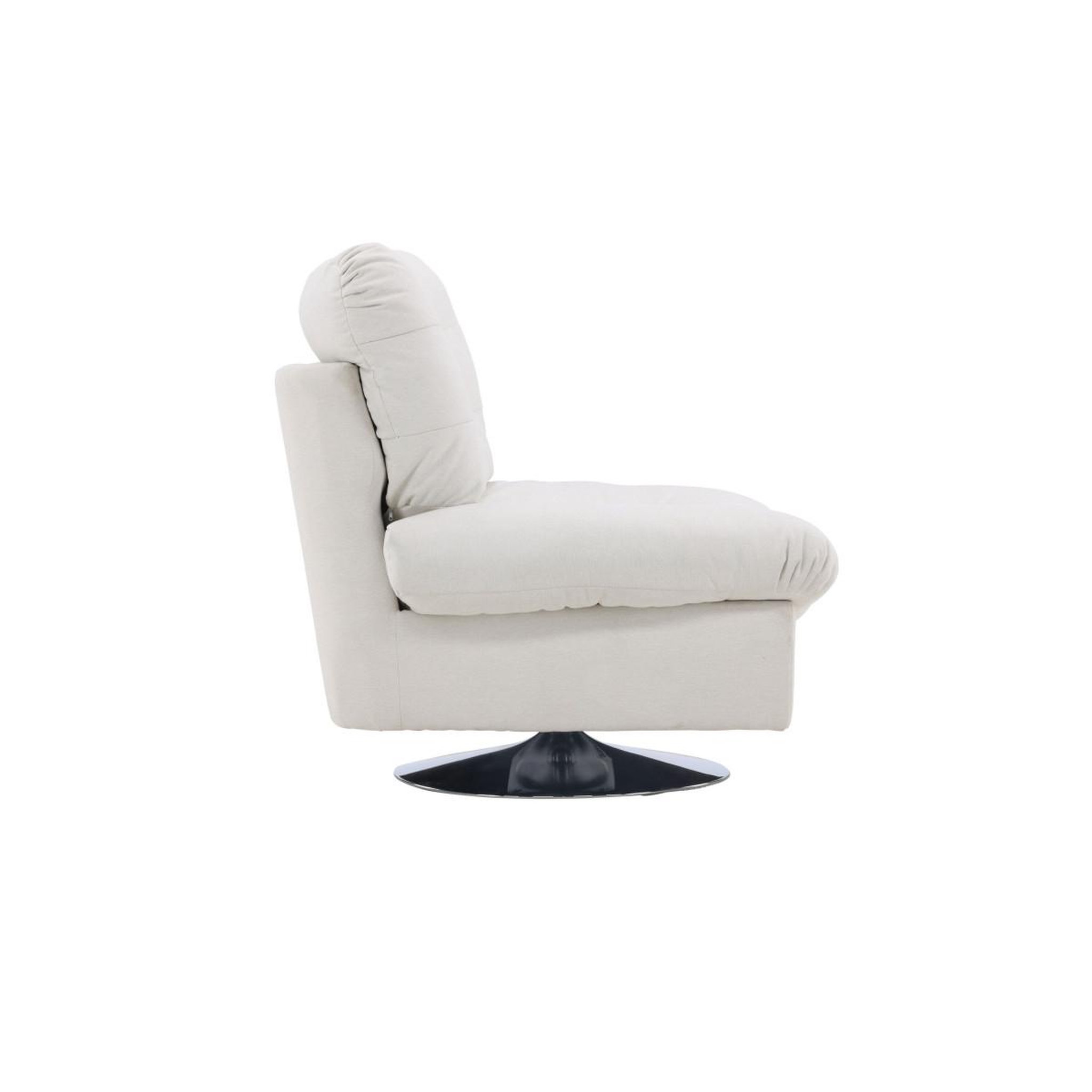 Voir la diapositive 2 : Paris Prix Fauteuil design  florens  108cm blanc cassé