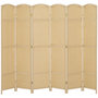 Voir la diapositive 5 : HOMCOM Paravent intérieur pliable 6 panneaux 240 x 170 cm finition tressée