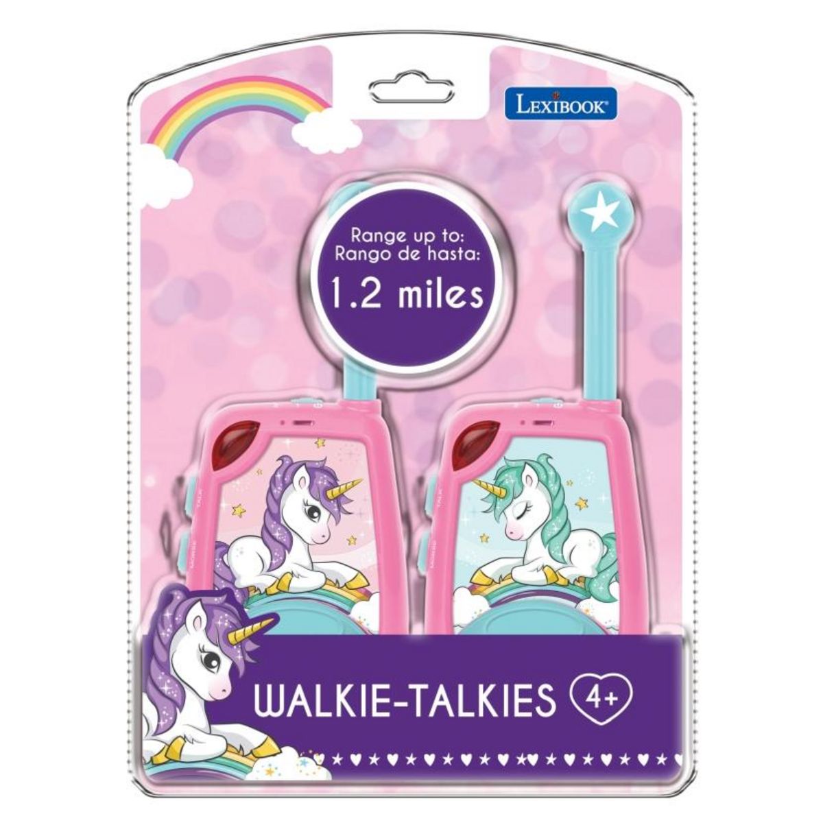 Lexibook Talkie-Walkies Licorne portée 2km fonction morse