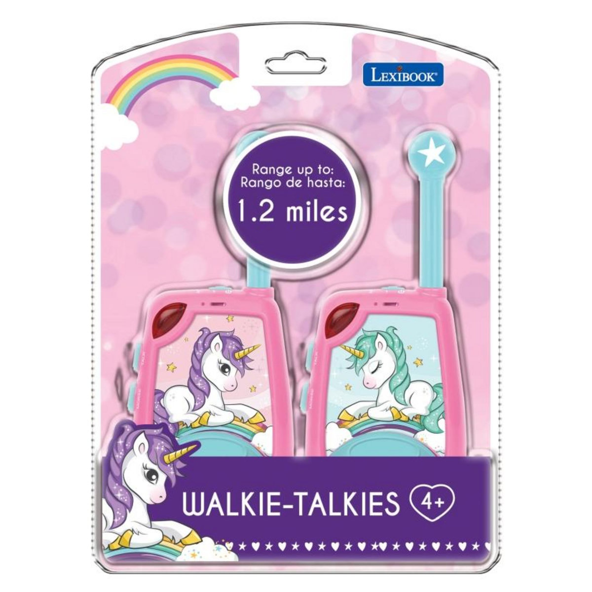 Lexibook Talkie-Walkies Licorne portée 2km fonction morse