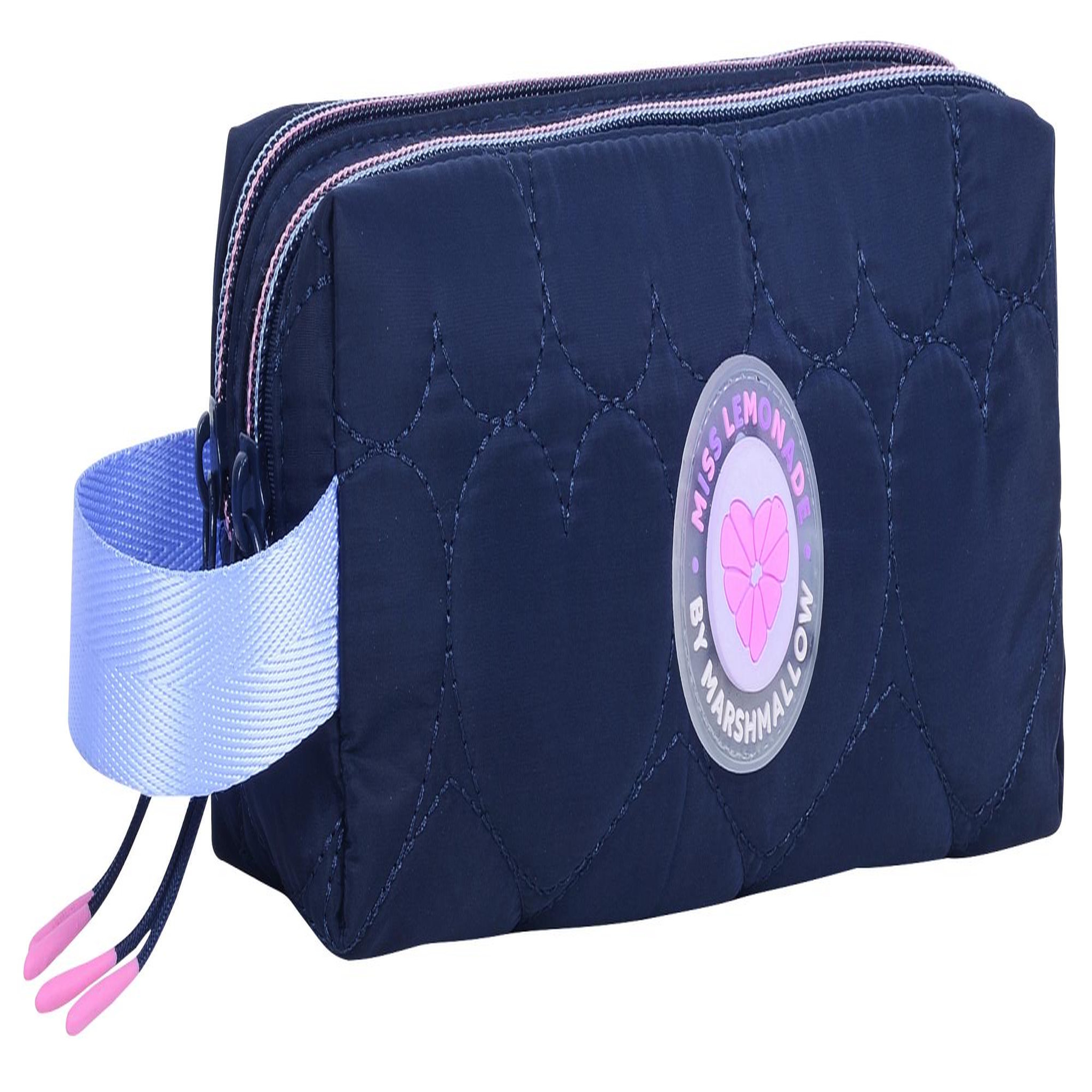 Voir la diapositive 2 : Bagtrotter MARSHMALLOW - Trousse scolaire double compartiment HEARTSY - Noir - Fille