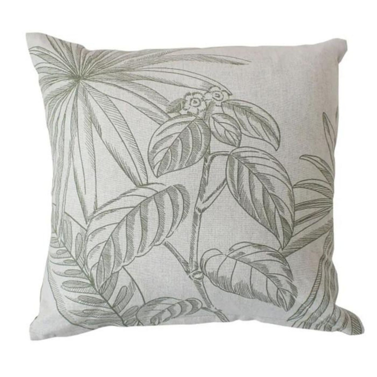 Paris Prix Coussin Déco Imprimé  Mambo  40x40cm Vert Olive