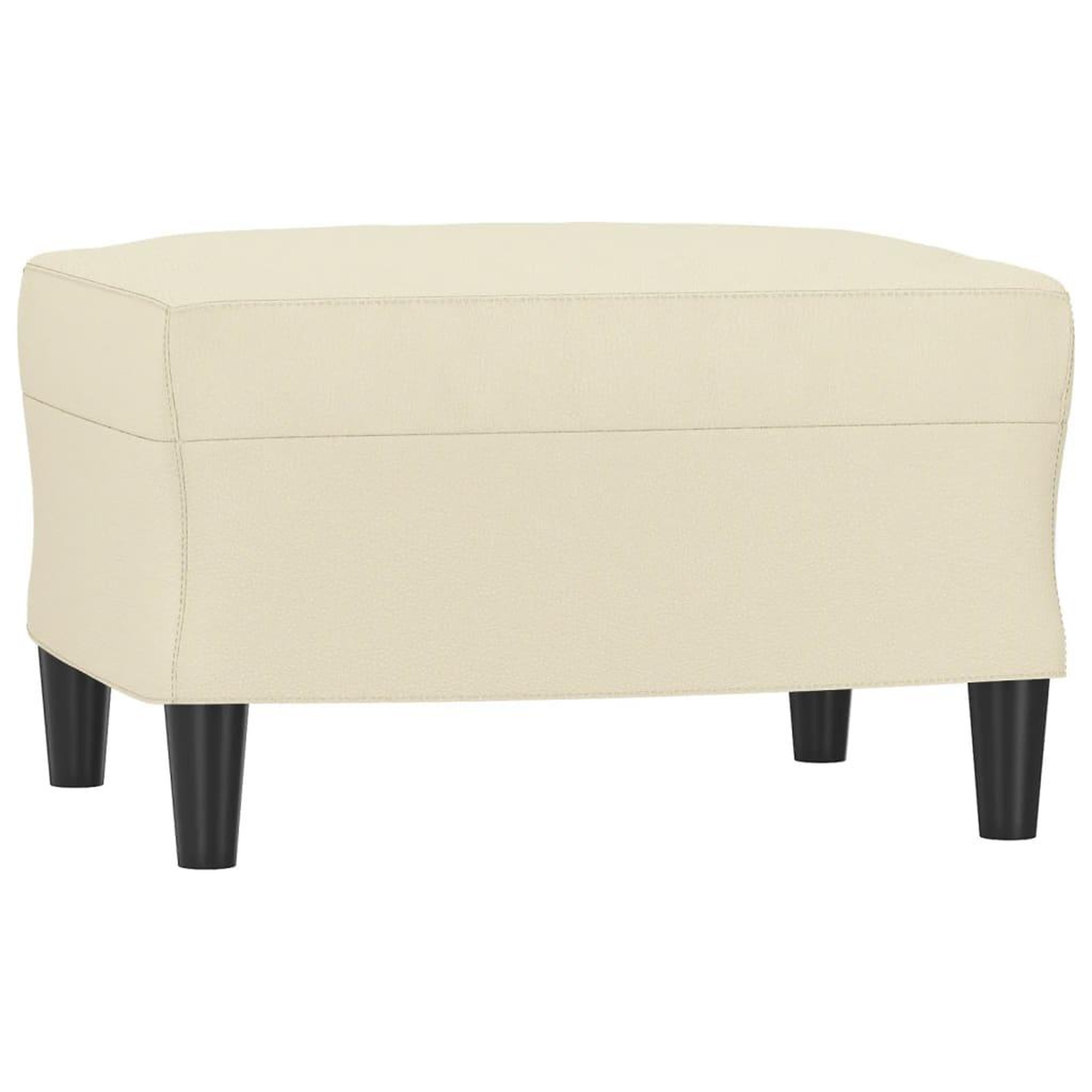 Voir la diapositive 5 : VIDAXL Ensemble de canapes 3 pcs avec coussins Creme Similicuir