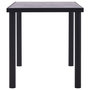 Voir la diapositive 3 : VIDAXL Table a manger Noir et gris beton 140x70x75 cm MDF