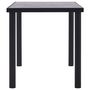 Voir la diapositive 3 : VIDAXL Table a manger Noir et gris beton 140x70x75 cm MDF