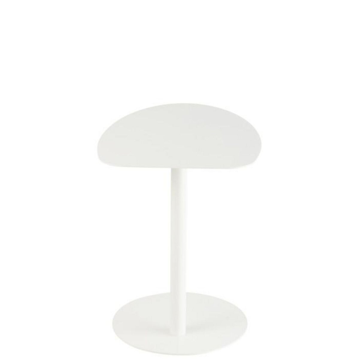 Paris Prix Table d'Appoint en Métal  Ice  55cm Blanc