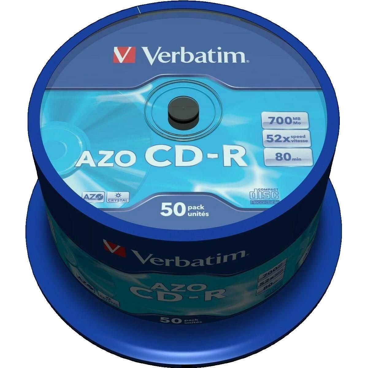 Verbatim CD-R vierge Verbatim DataLifePlus - Pack de 50 - 700 Mo - Vitesse 52x