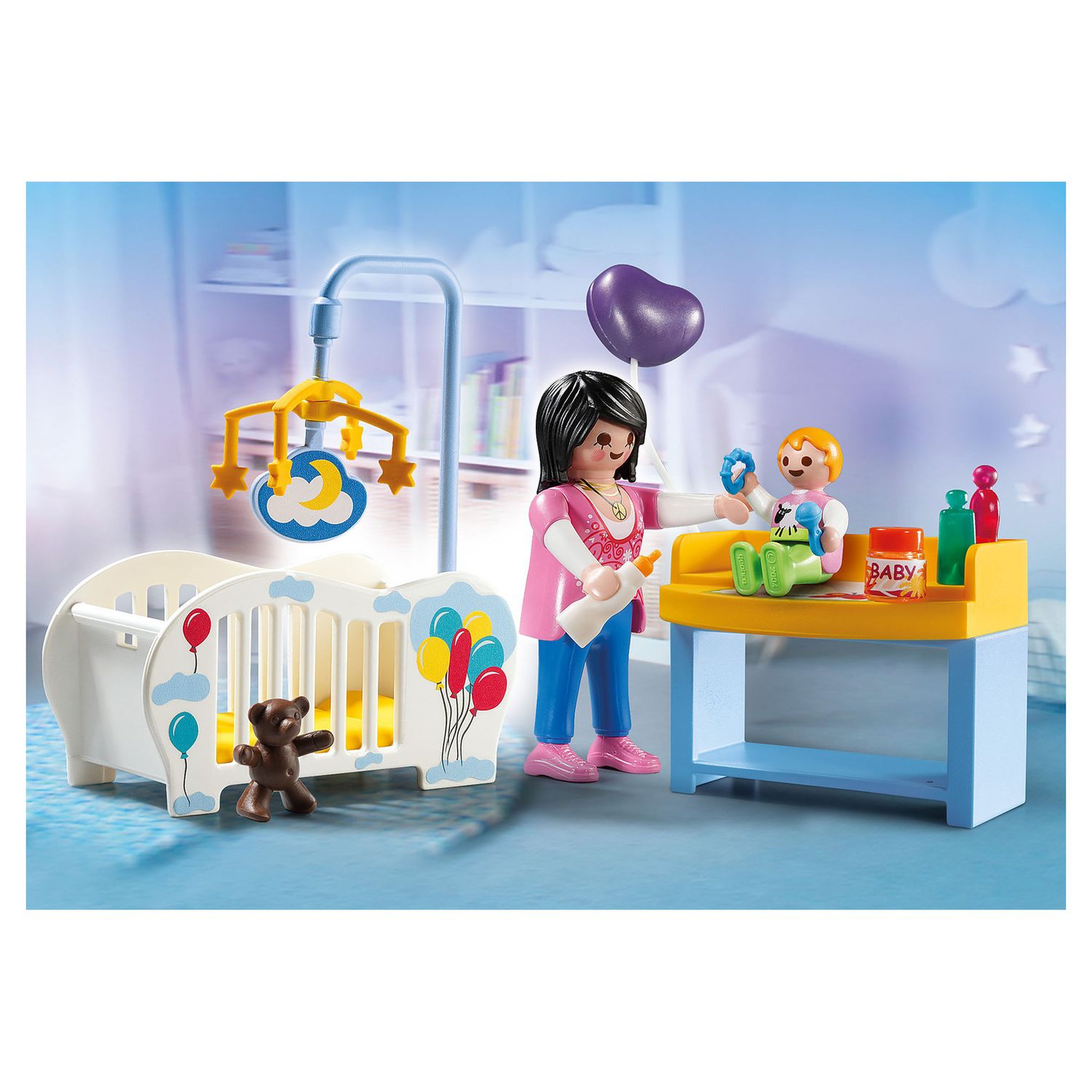 Voir la diapositive 3 : PLAYMOBIL 70531 - City Life - Valisette Chambre de bébé