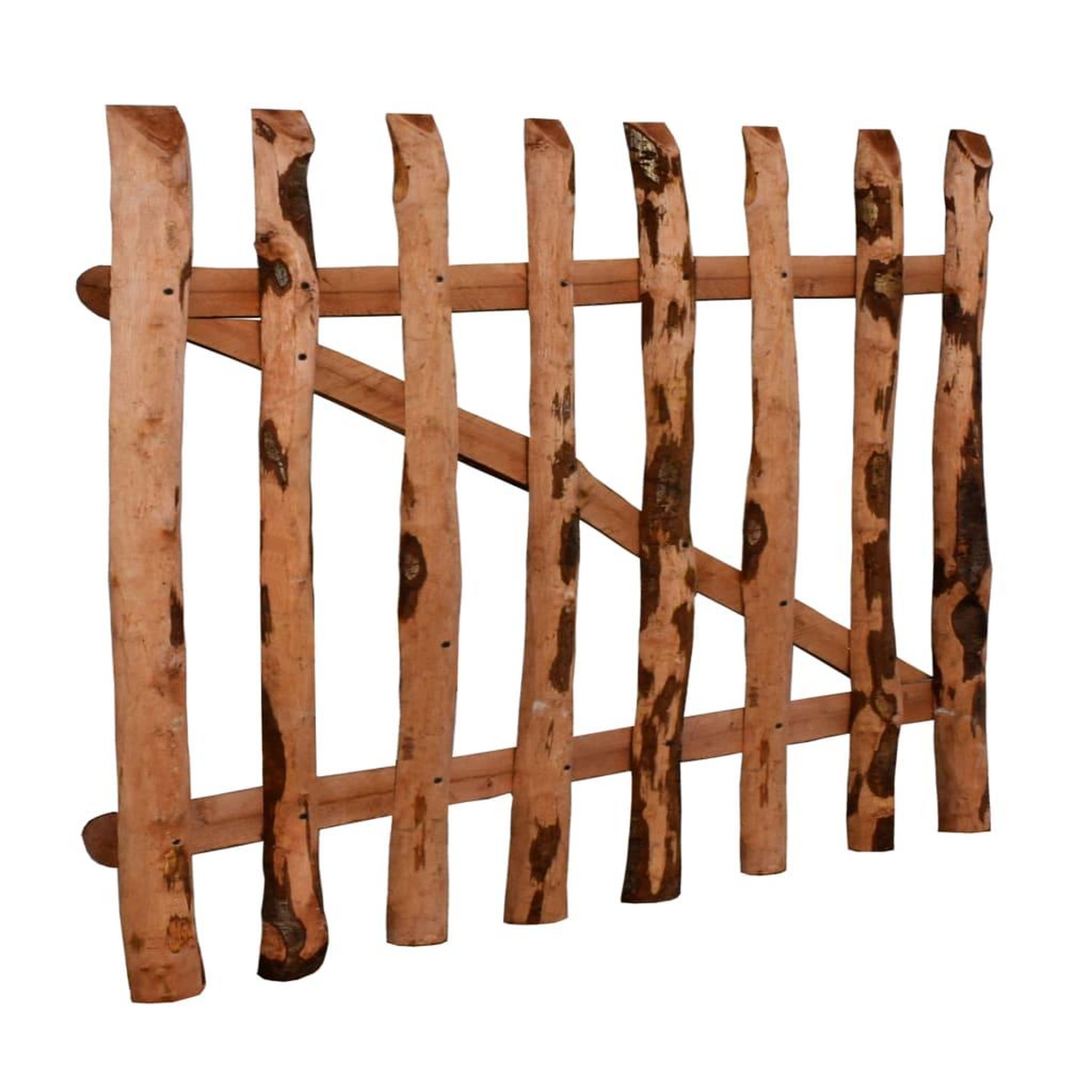 Voir la diapositive 3 : VIDAXL Portillon de cloture Bois de noisetier impregne 100x60 cm