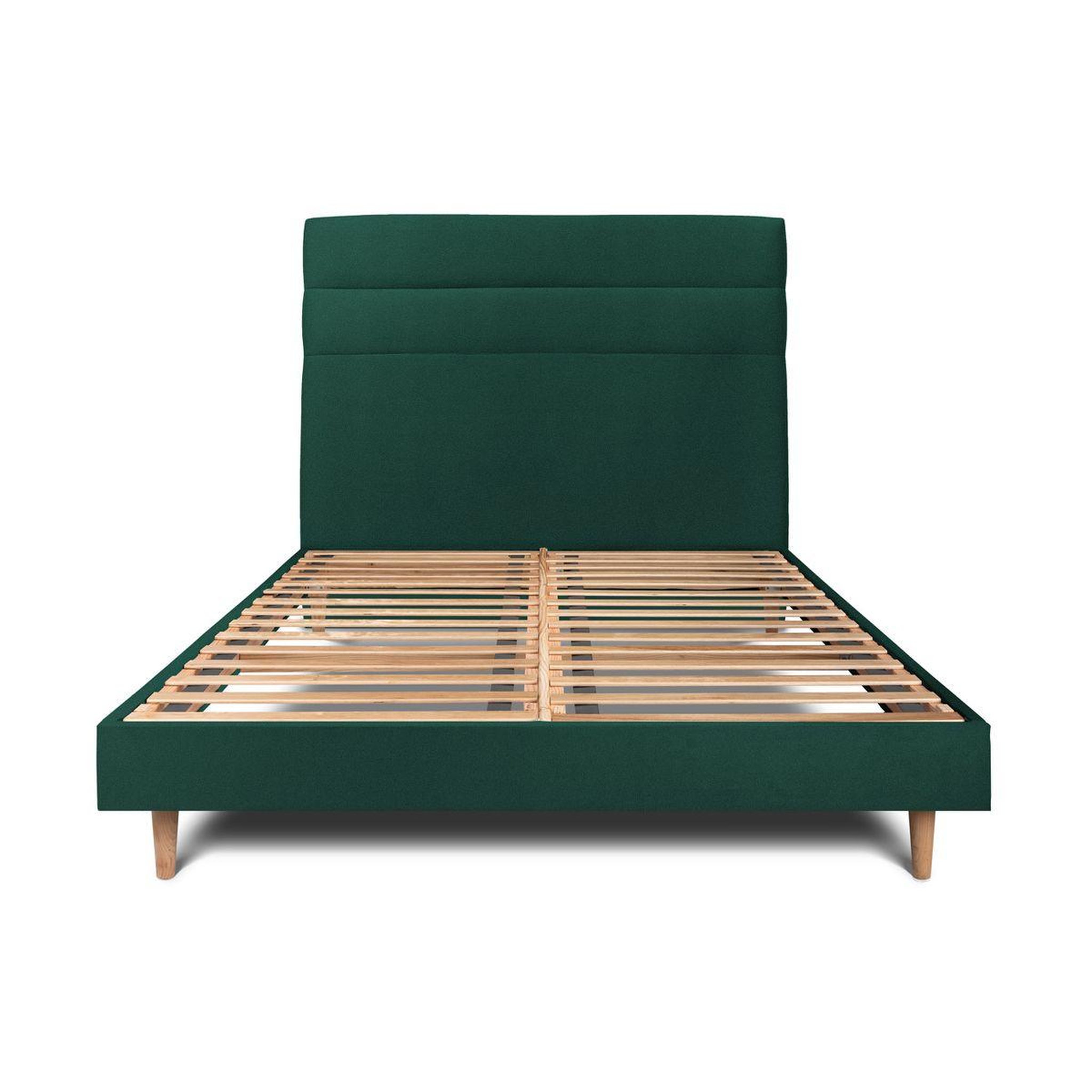 Voir la diapositive 1 : Sommeil de Plomb Lit avec tête de lit lignes velours et sommier kit - Hauteur totale : 29cm