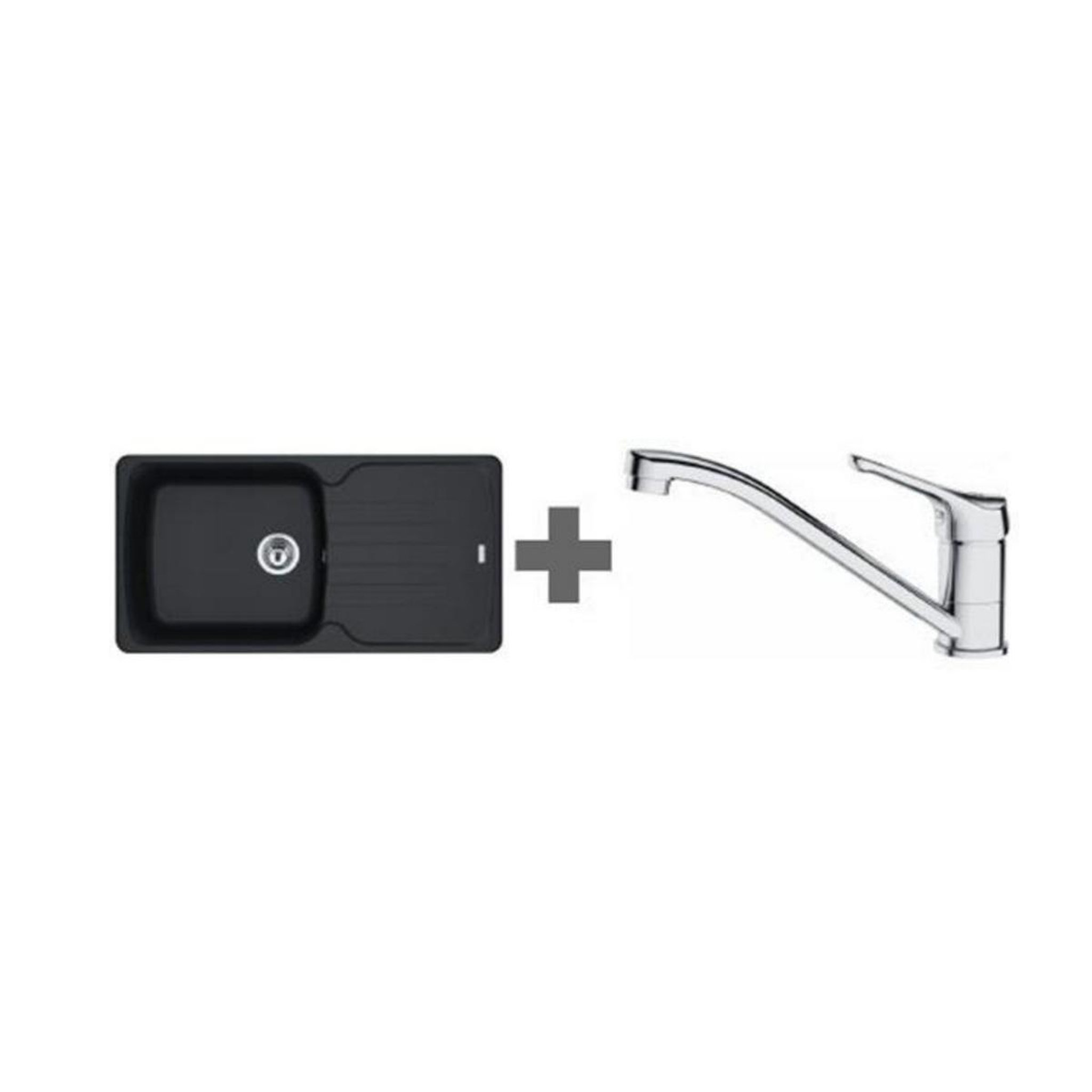 Voir la diapositive 3 : franke Pack évier + mitigeur onyx - 390186