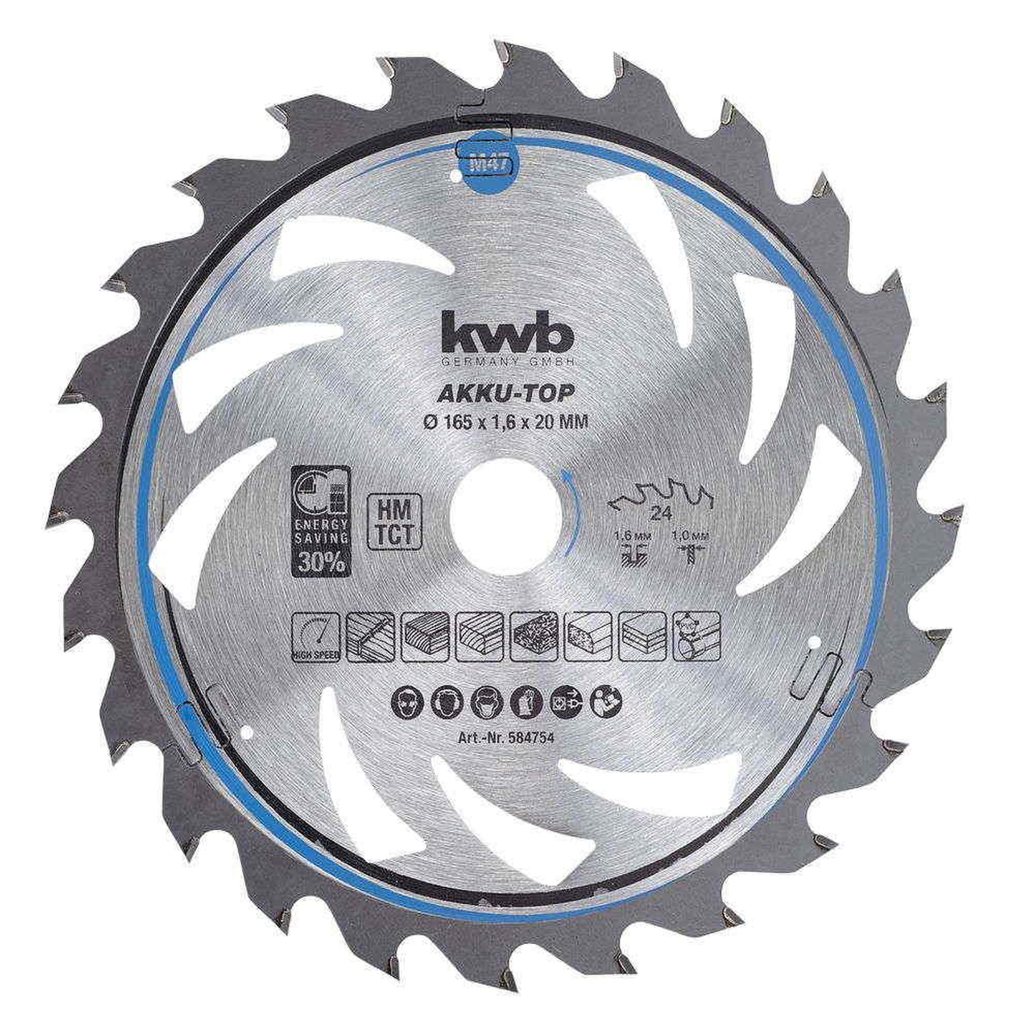 KWB Lame de scie circulaire AKKU TOP