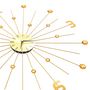 Voir la diapositive 5 : VIDAXL Horloge murale Metal 70 cm Dore