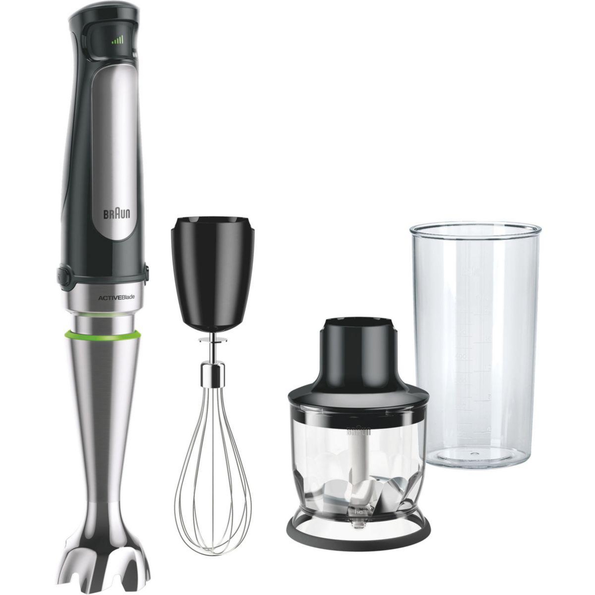 BRAUN Mixeur mq7026x multiquick 7 gris et noir 2 accessoires