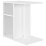 Voir la diapositive 2 : VIDAXL Table d'appoint Blanc 50x30x50 cm Bois d'ingenierie