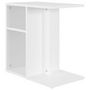 Voir la diapositive 2 : VIDAXL Table d'appoint Blanc 50x30x50 cm Bois d'ingenierie