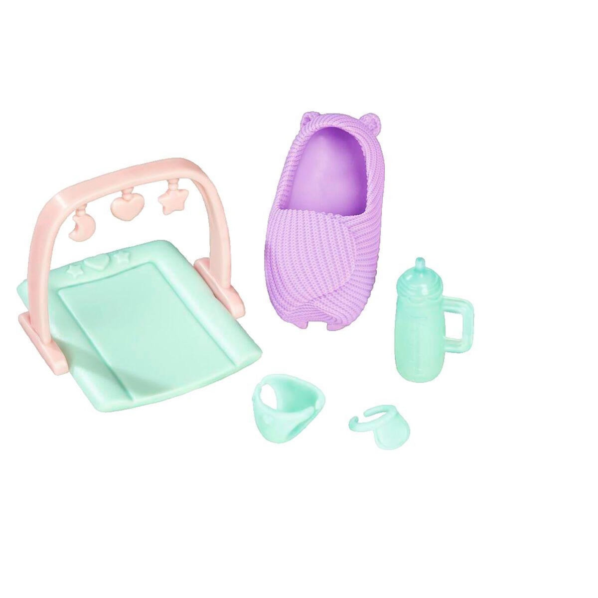 STEFFI LOVE Smoby - Steffi Love - Future Maman - Poupée mannequin enceinte (29cm) - Accesoires pour bébé - Bouton pour faire grossir son