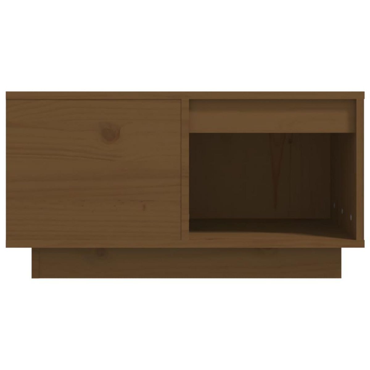VIDAXL Table basse Marron miel 60x61x32,5 cm Bois massif de pin