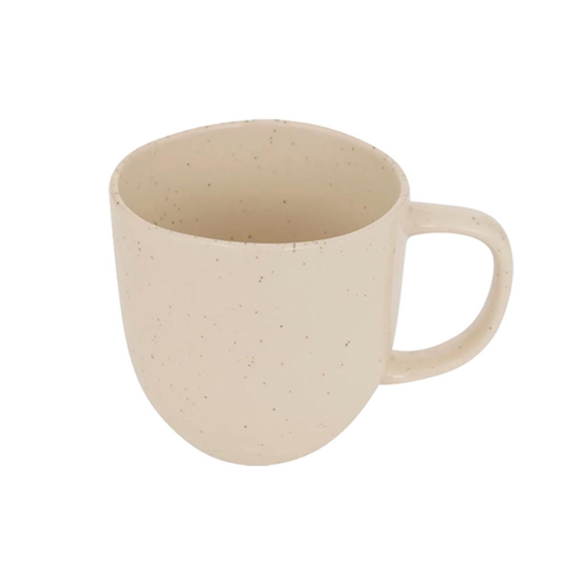 Voir la diapositive 2 : SECRET DE GOURMET Lot de 6 mugs en faïence  wonja  44cl crème