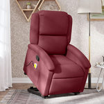 VIDAXL Fauteuil inclinable rouge bordeaux tissu