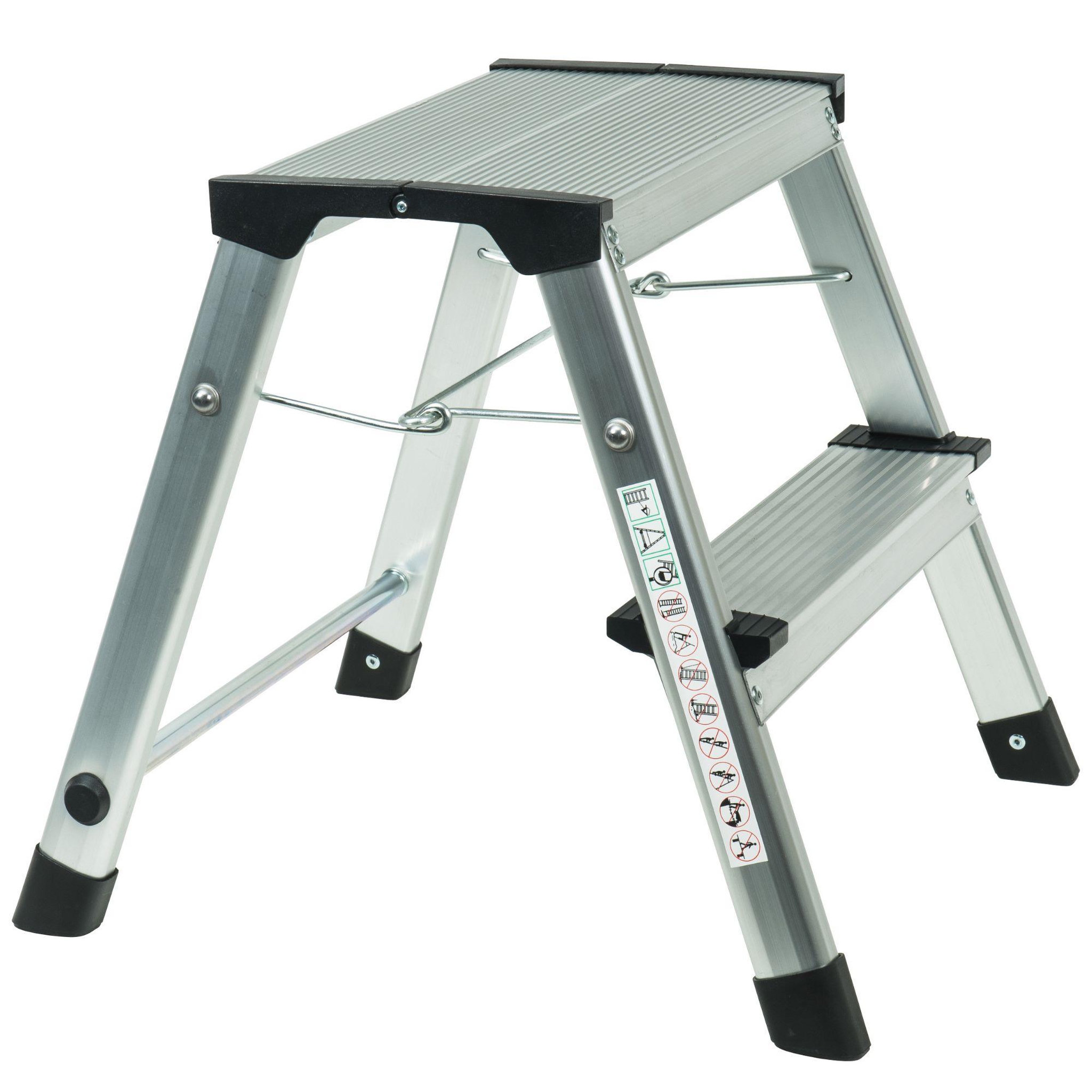 WERKAPRO Marchepied pliable en aluminium 2 marches WERKA PRO  H 40,4cm