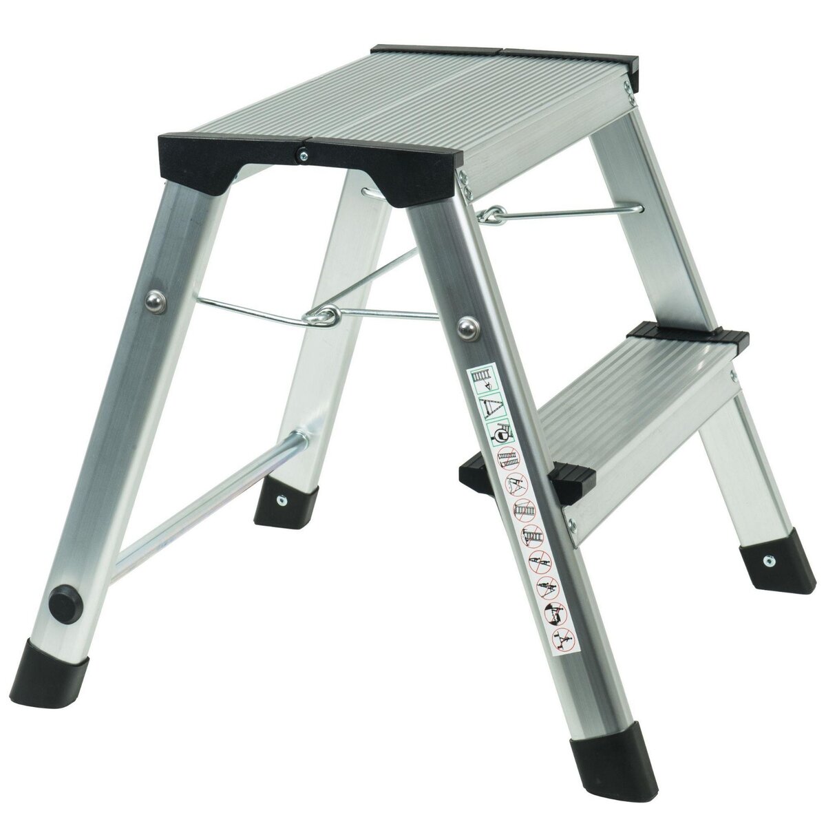 WERKAPRO Marchepied pliable en aluminium 2 marches WERKA PRO  H 40,4cm