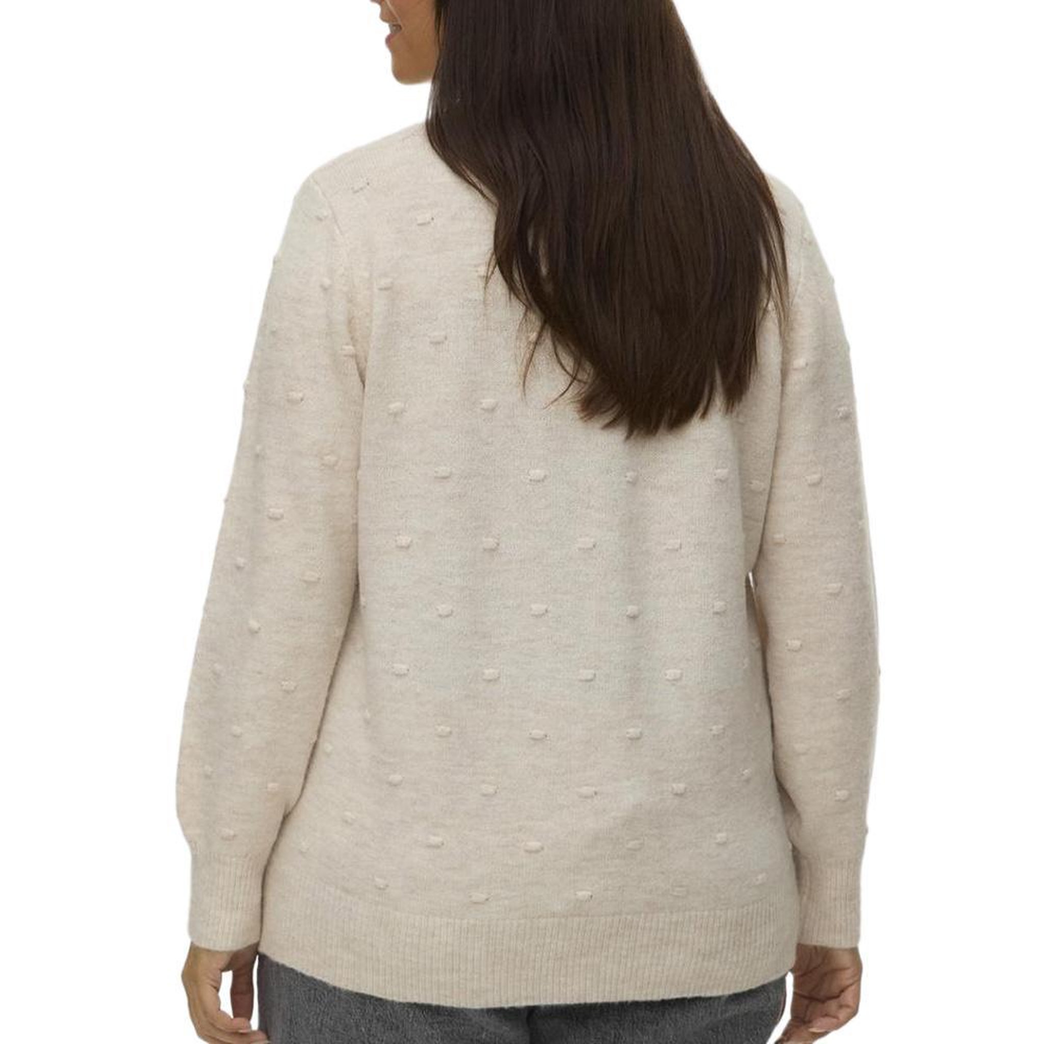 Voir la diapositive 2 : Vero Moda Pull Beige Femme Vero Moda Curve Francesca