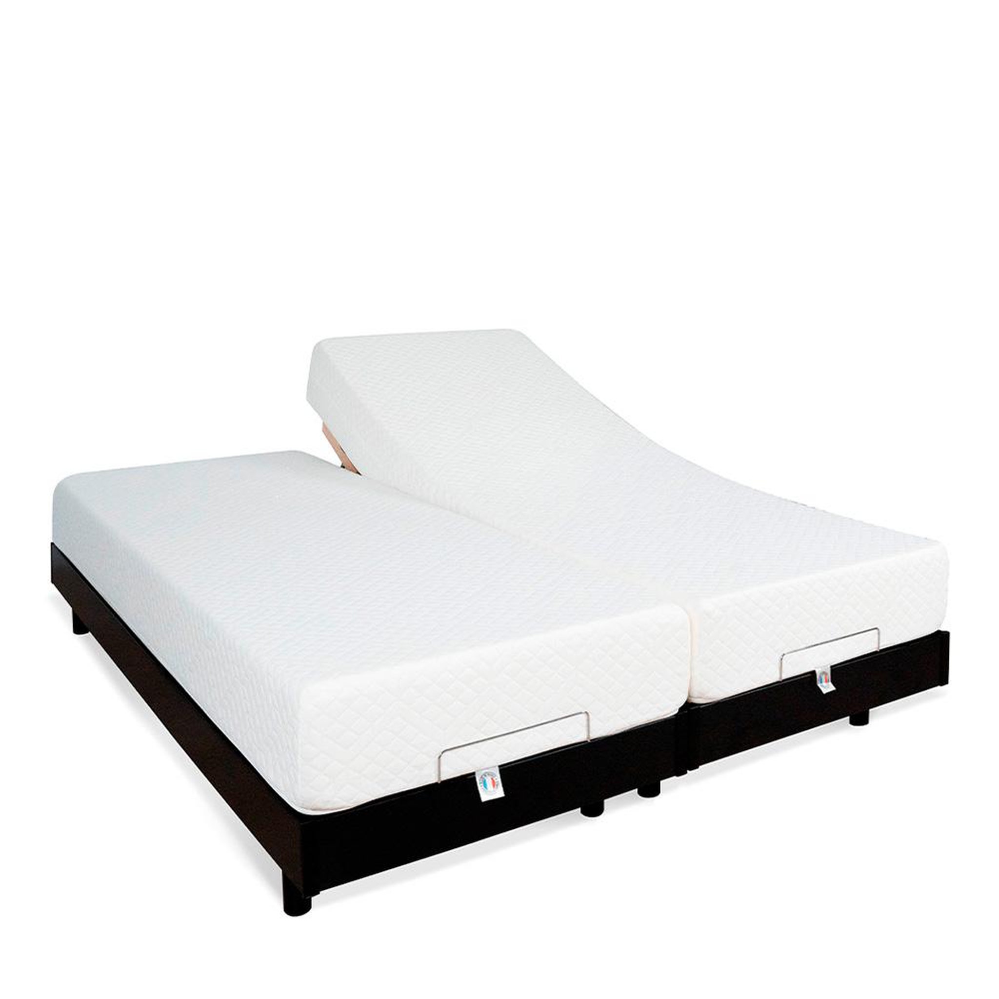 Voir la diapositive 2 : BELLECOUR BELLECOUR LITERIE | Ensemble Duo FLEX | Sommiers électriques + Matelas Mémoire de forme