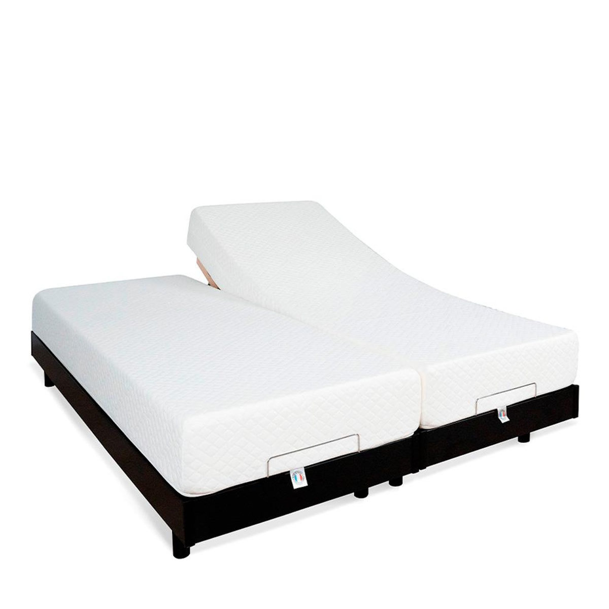 BELLECOUR BELLECOUR LITERIE | Ensemble Duo FLEX | Sommiers électriques + Matelas Mémoire de forme