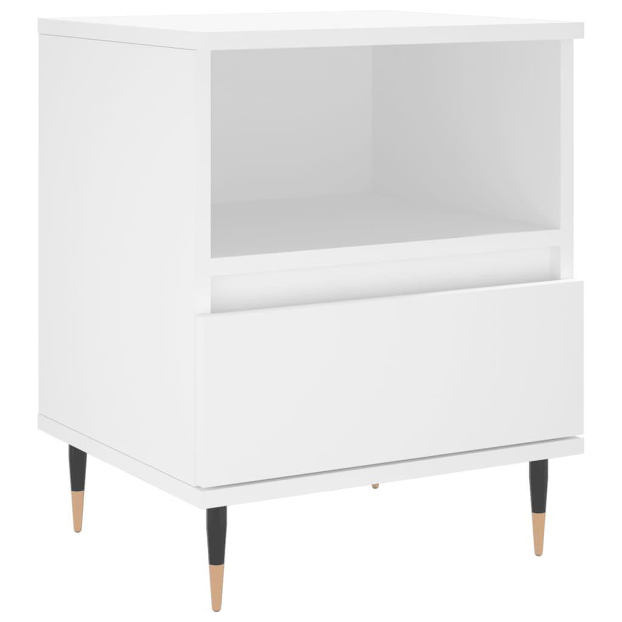 Voir la diapositive 5 : VIDAXL Tables de chevet 2 pcs blanc 40x35x50 cm bois d'ingenierie