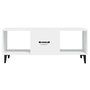 Voir la diapositive 5 : VIDAXL Table basse Blanc 102x50x40 cm Bois d'ingenierie