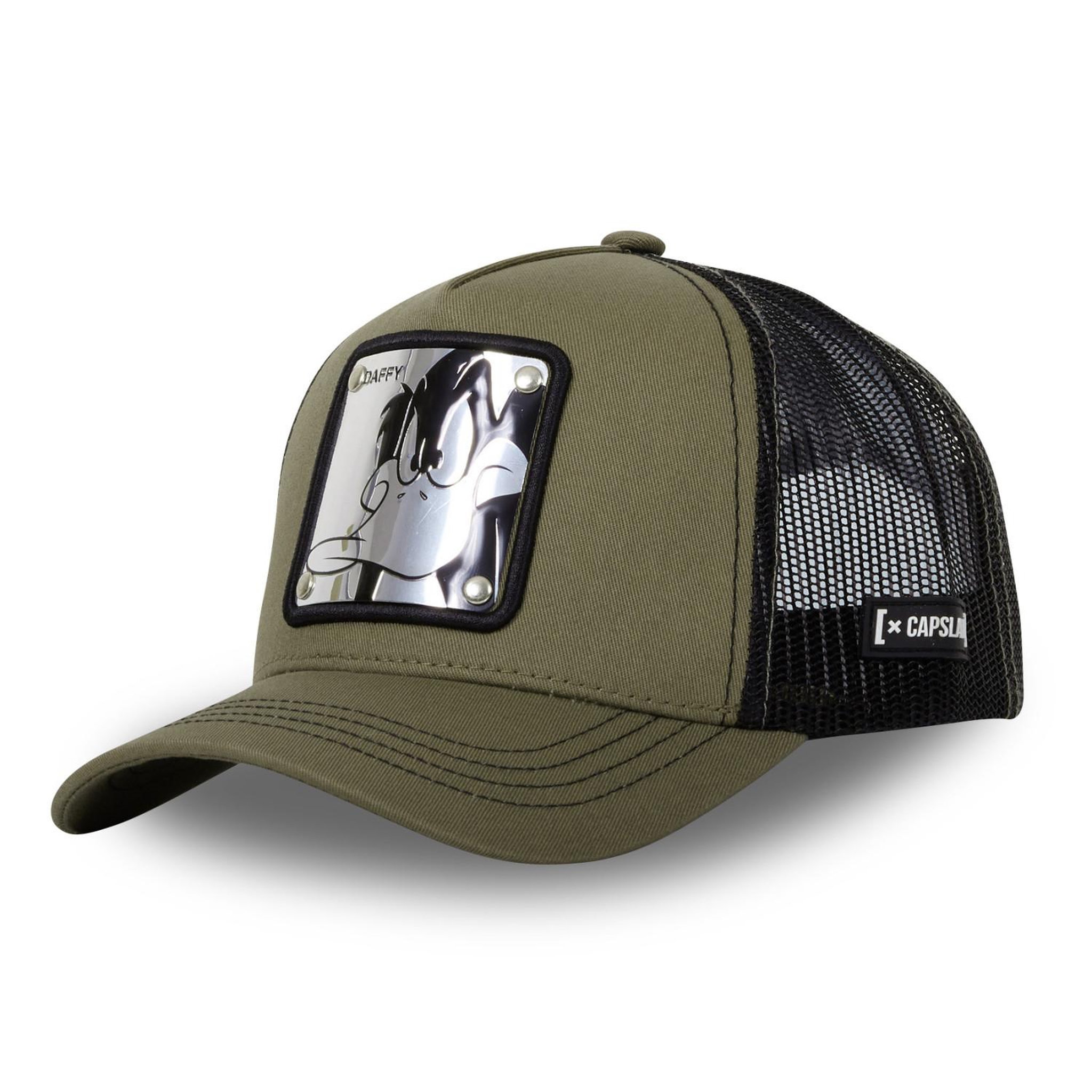 CAPSLAB Casquette homme trucker Looney Tunes Daffy Capslab. Coloris disponibles : Gris