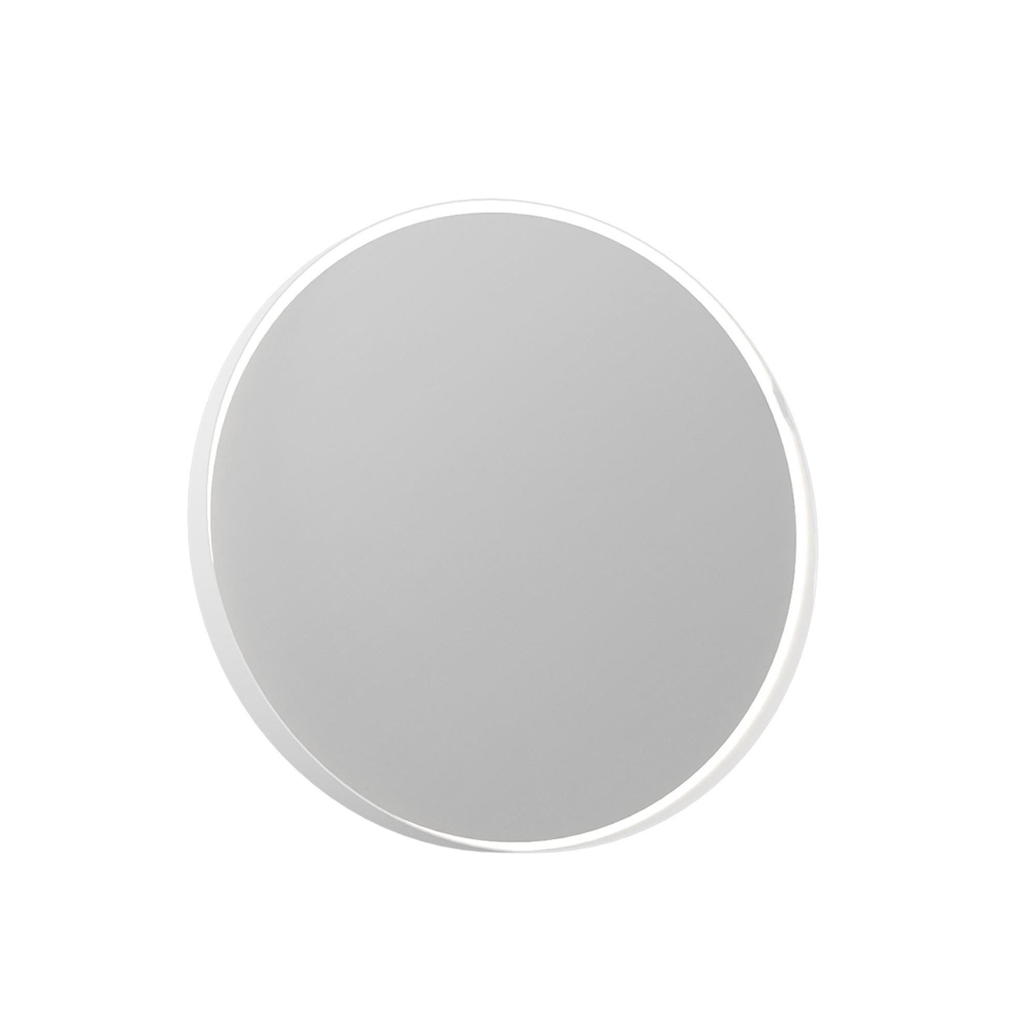 Habitat et Jardin Miroir Décoratif en Bois  Moonlight 90 v2  - 90 x 7 x 90 cm - Matte White
