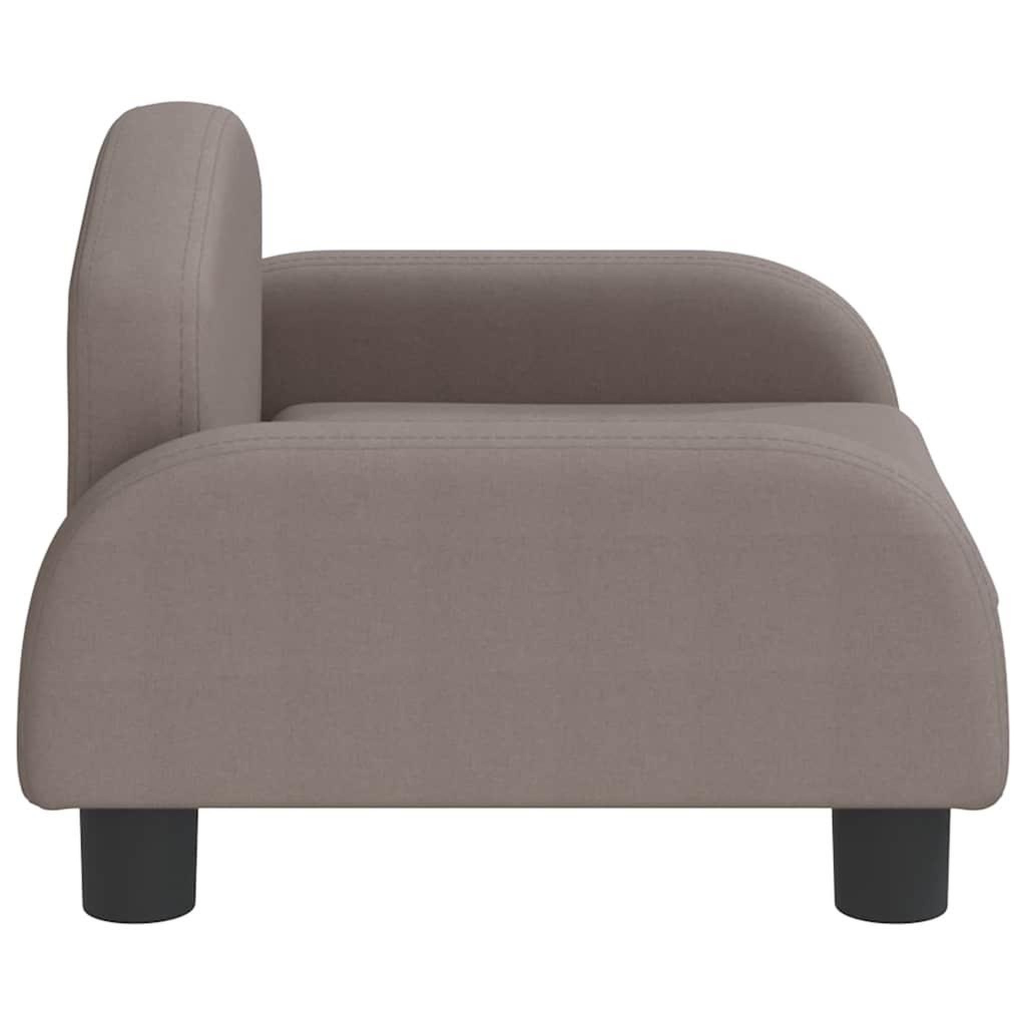 Voir la diapositive 4 : VIDAXL Lit pour chien taupe 50x40x30 cm tissu