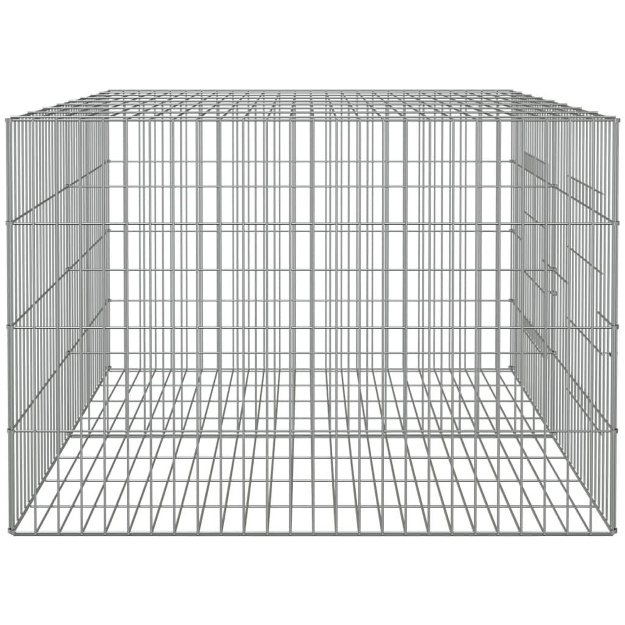 Voir la diapositive 5 : VIDAXL Cage a lapin 2 panneaux 110x79x54 cm Fer galvanise