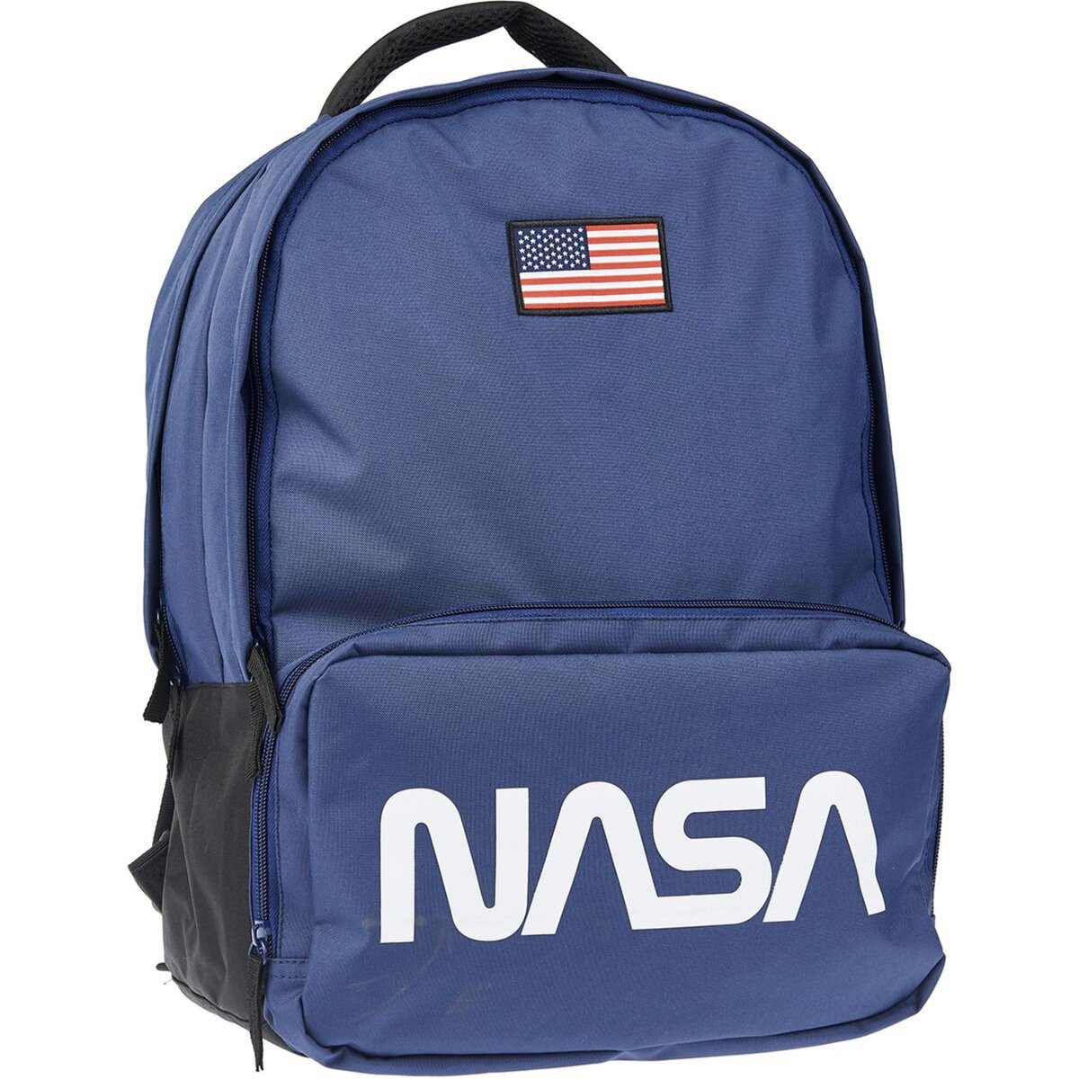 Sac à dos 2 compartiments bleu et noir NASA